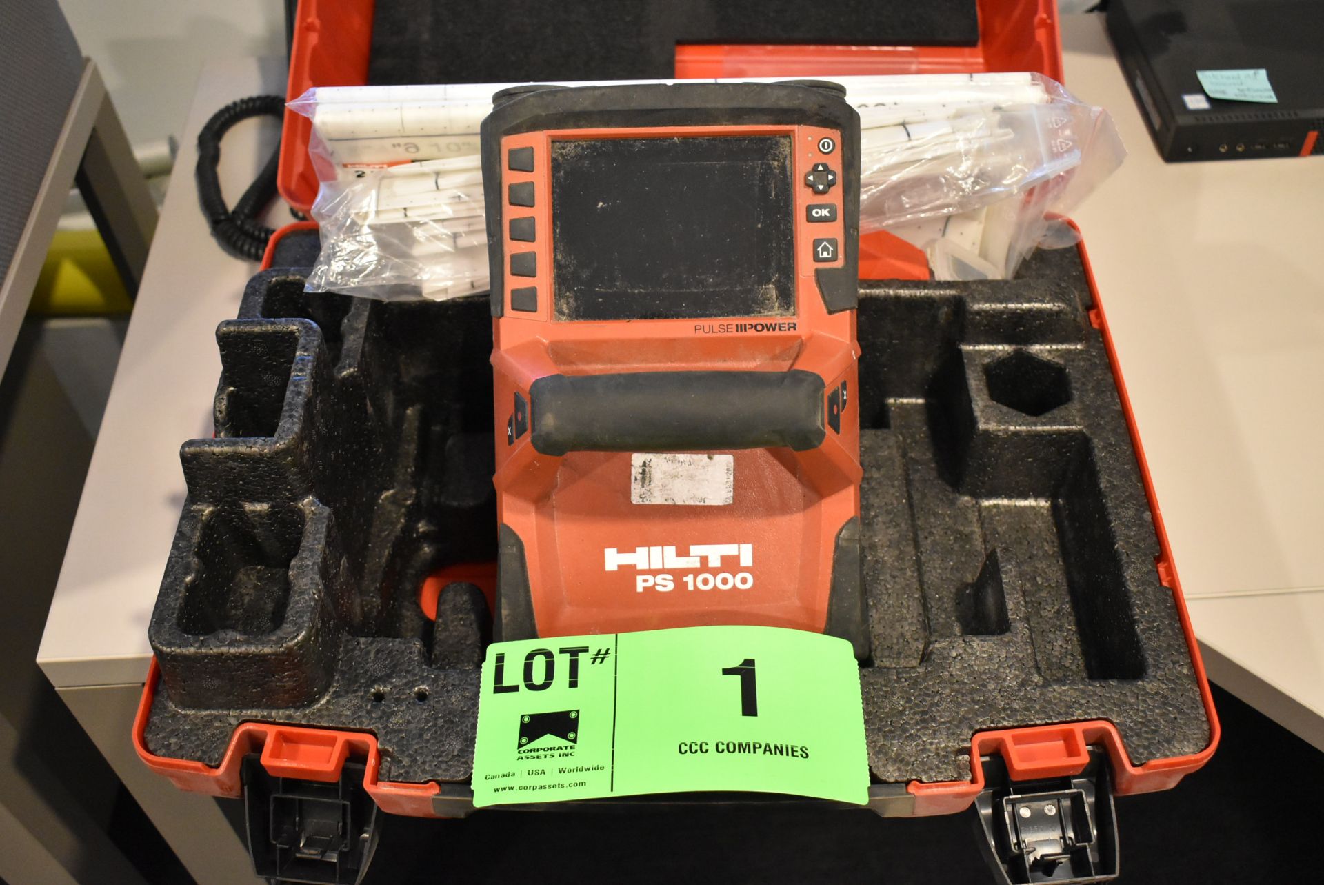 HILTI (2016) PS 1000 PORTABLE CONCRETE SCANNER, S/N: 004170009