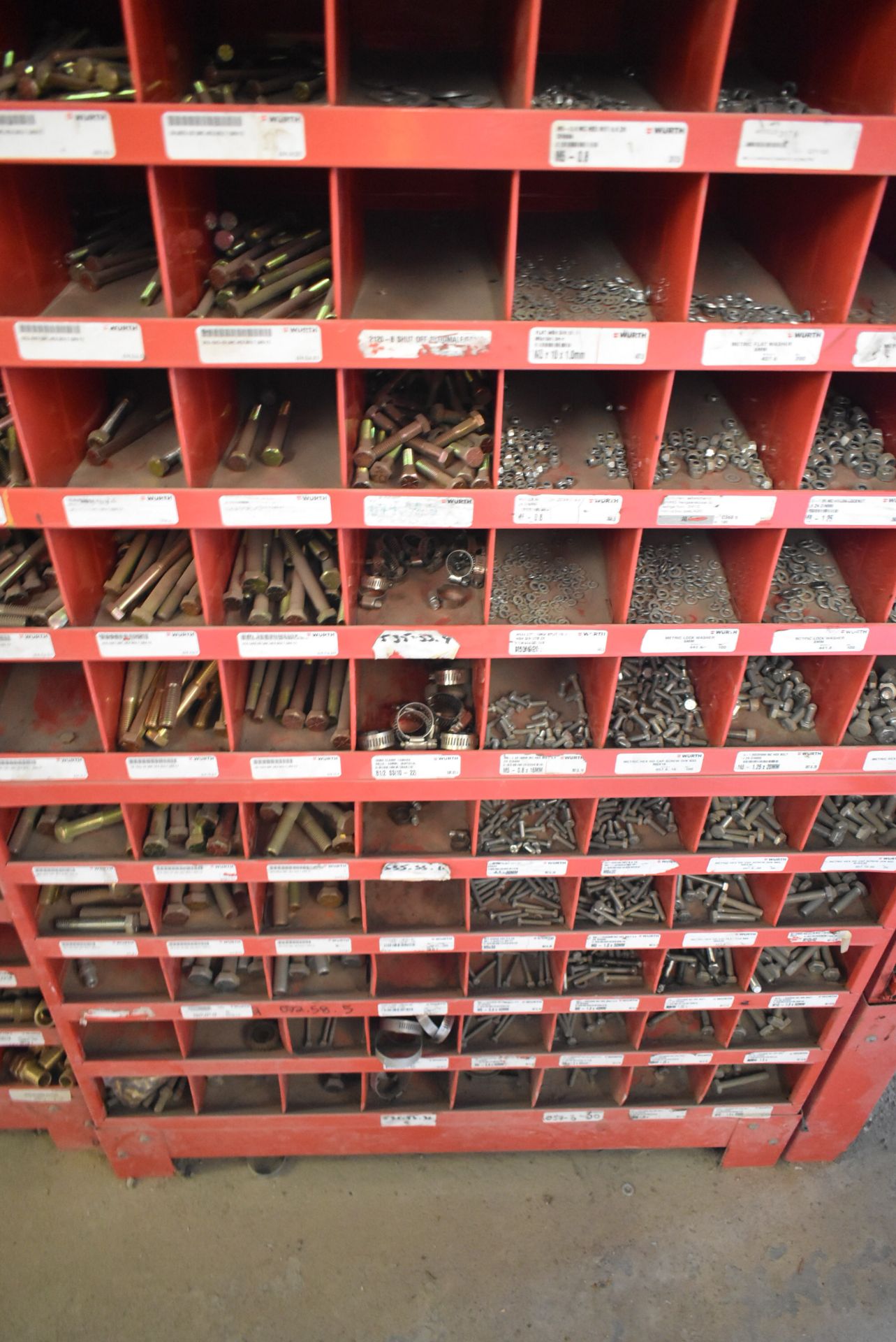 LOT/ PIGEONHOLE CABINET WITH HARDWARE - Image 3 of 3