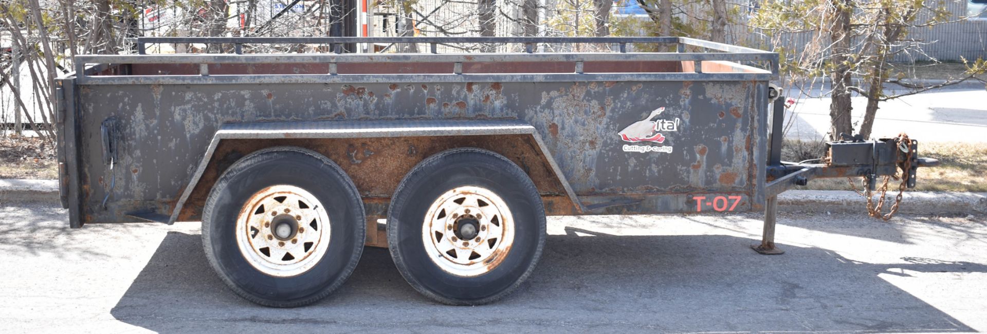 MFG UNKNOWN (2010) 8' TANDEM AXEL UTILITY TRAILER, VIN: 313466345 (UNIT T-07) - Image 9 of 16