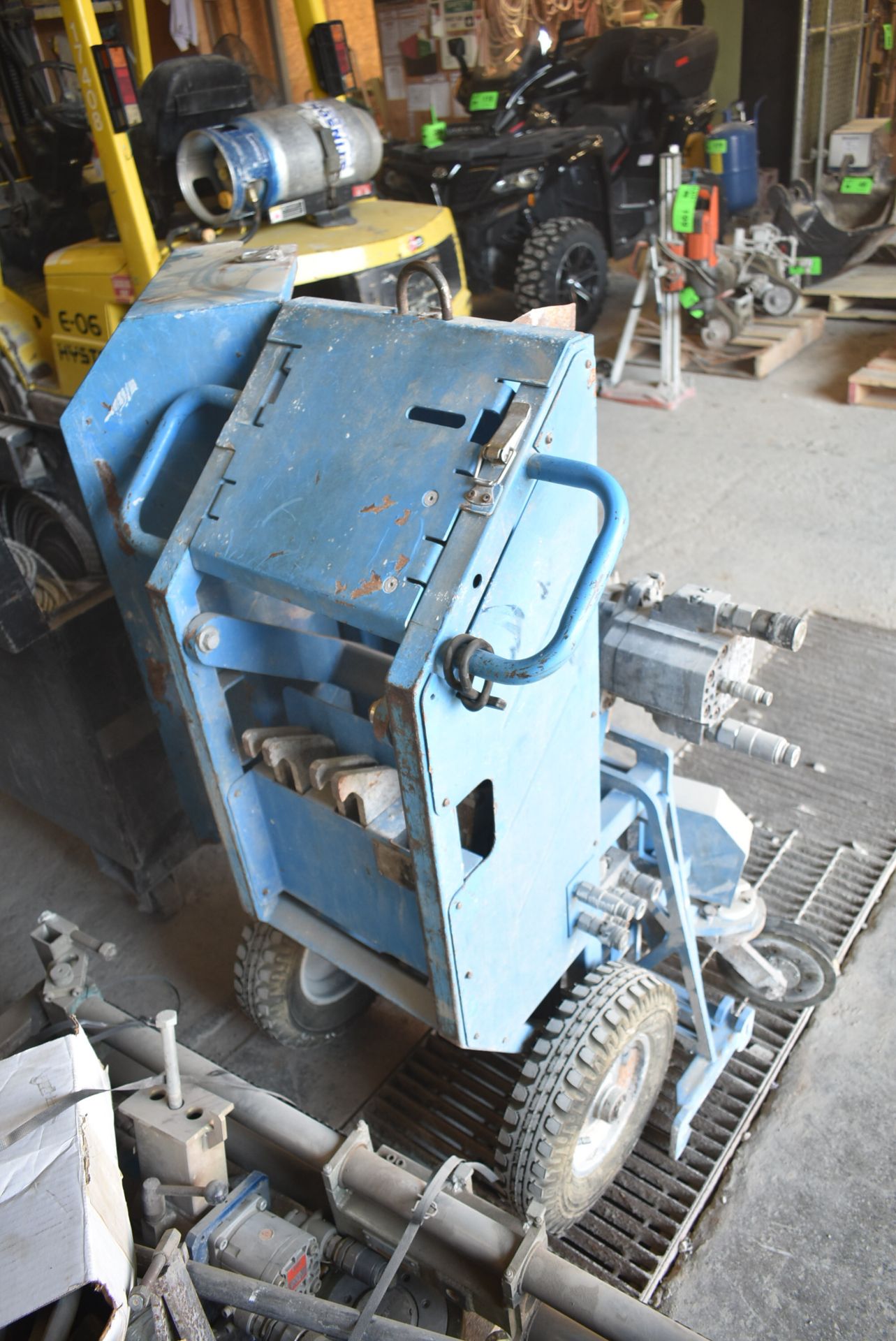 LOT/ DIAMOND PRODUCTS (2013) HYDROSTRESS SB WIRE SAW WITH DIAMOND BEADED WIRE, JOB BOX & 25 HP - Image 3 of 8