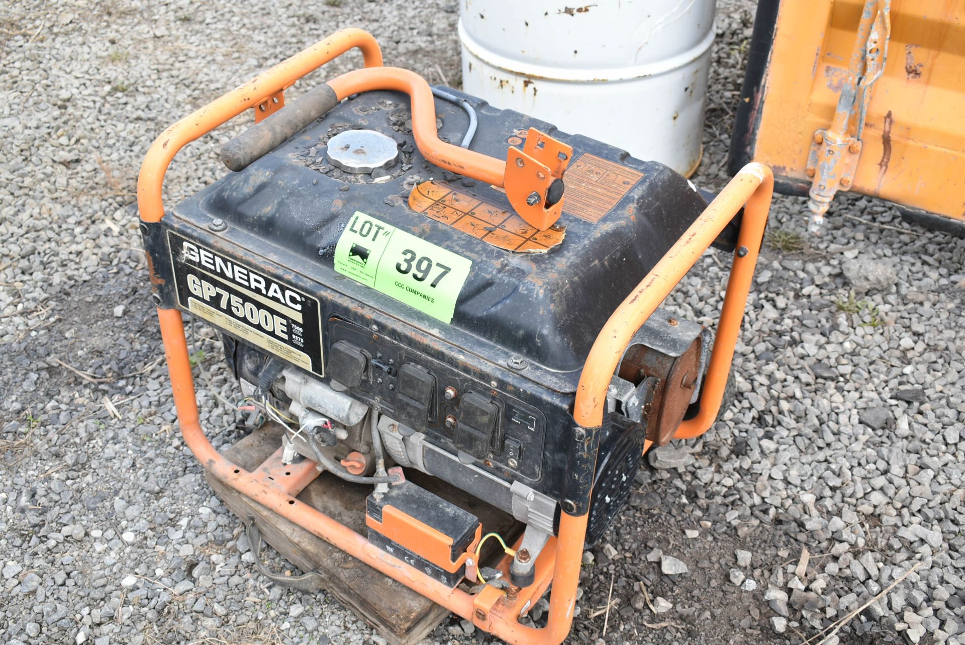 GENERAC GP7500E 7,500 WATT PORTABLE GAS POWERED GENERATOR, S/N N/A