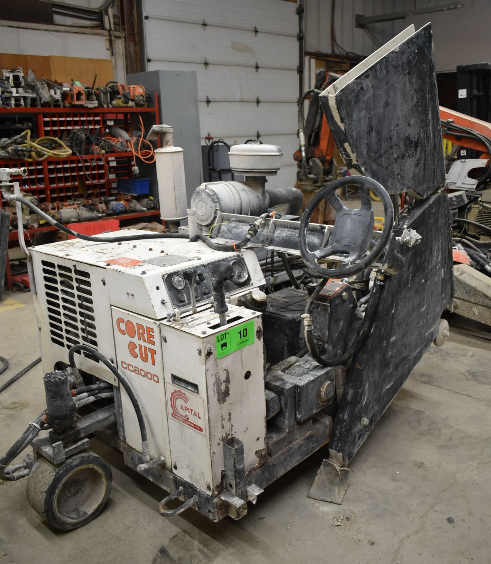 DIAMOND PRODUCTS CORE CUT CC8000 RIDE-ON CONCRETE SAW WITH DEUTZ DIESEL ENGINE, 355 HOURS ( - Image 4 of 8