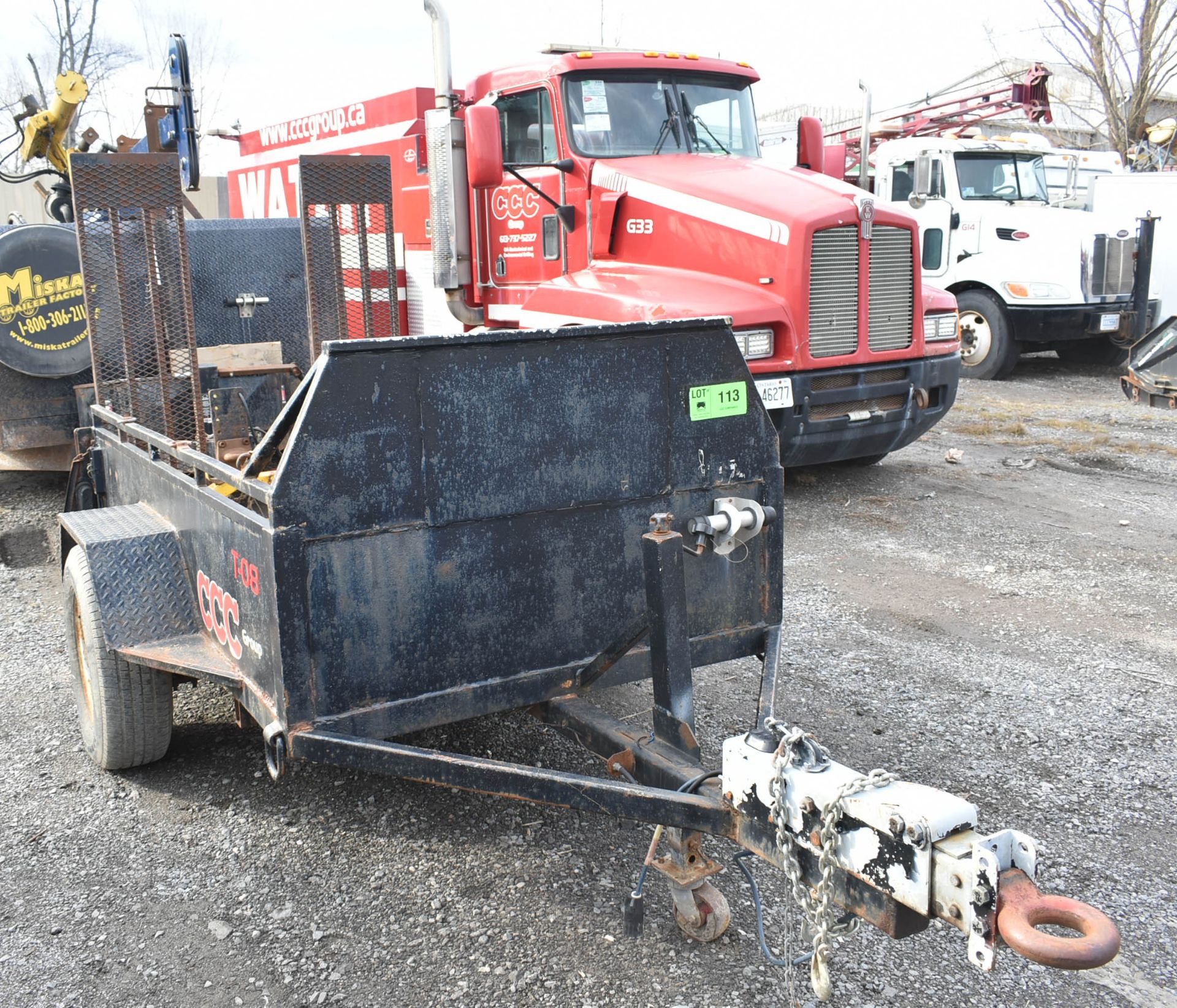 MFG UNKNOWN (2010) 8' SINGLE AXLE UTILITY TRAILER WITH RAMPS, VIN: 309271140 (UNIT T-08)