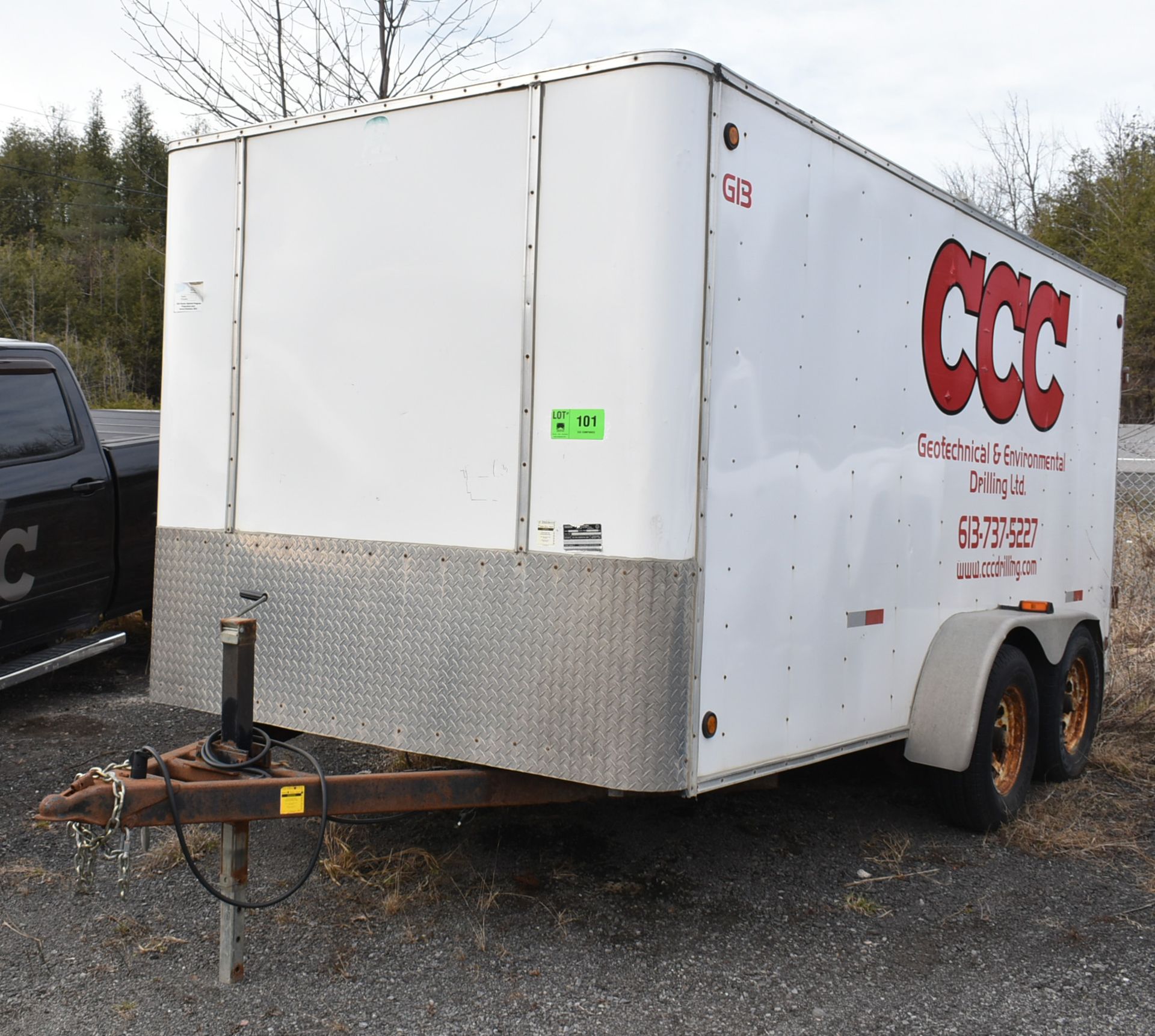 PULLRITE (2015) BB14 7' X 14' TANDEM AXLE ENCLOSED UTILITY TRAILER, VIN: 2L9EA14T5FL068067 (UNIT G-