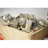 LOT/ CRATE WITH CONTENTS CONSISTING OF VACUUM COMPONENTS