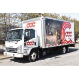 ISUZU (2019) NRR BOX TRUCK WITH ISUZU 5.4 LITER DIESEL ENGINE, AUTO, RWD, DUALLY, 16' BOX, 19,500 LB