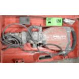 HILTI TE1000-AVR ELECTRIC JACK HAMMER WITH CASE, S/N N/A