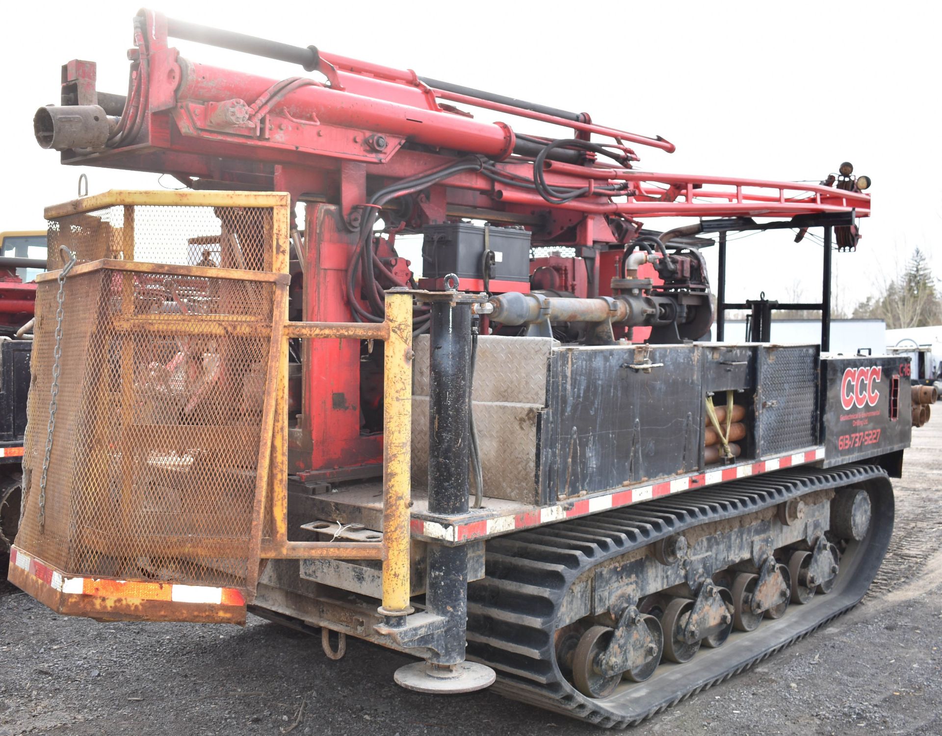 CENTRAL MINE EQUIPMENT MODEL CME 55 TRACK CARRIER MOUNTED DRILL RIG WITH OPEN OPERATOR STATION, - Image 7 of 17