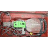 HILTI TE1000-AVR ELECTRIC JACK HAMMER WITH CASE, S/N N/A