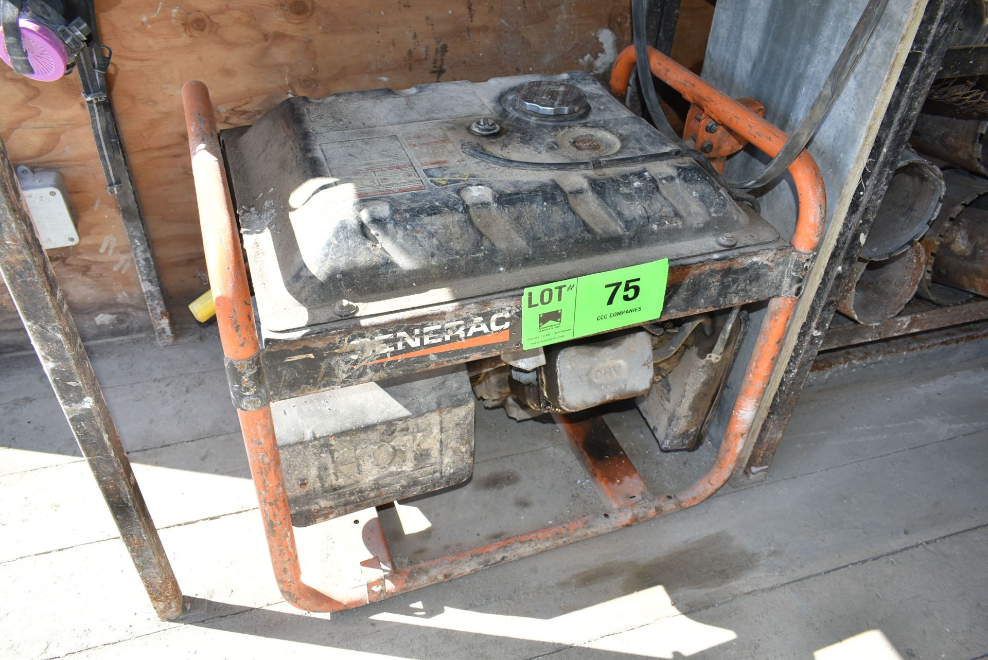 GENERAC PORTABLE GAS POWERED GENERATOR, S/N N/A