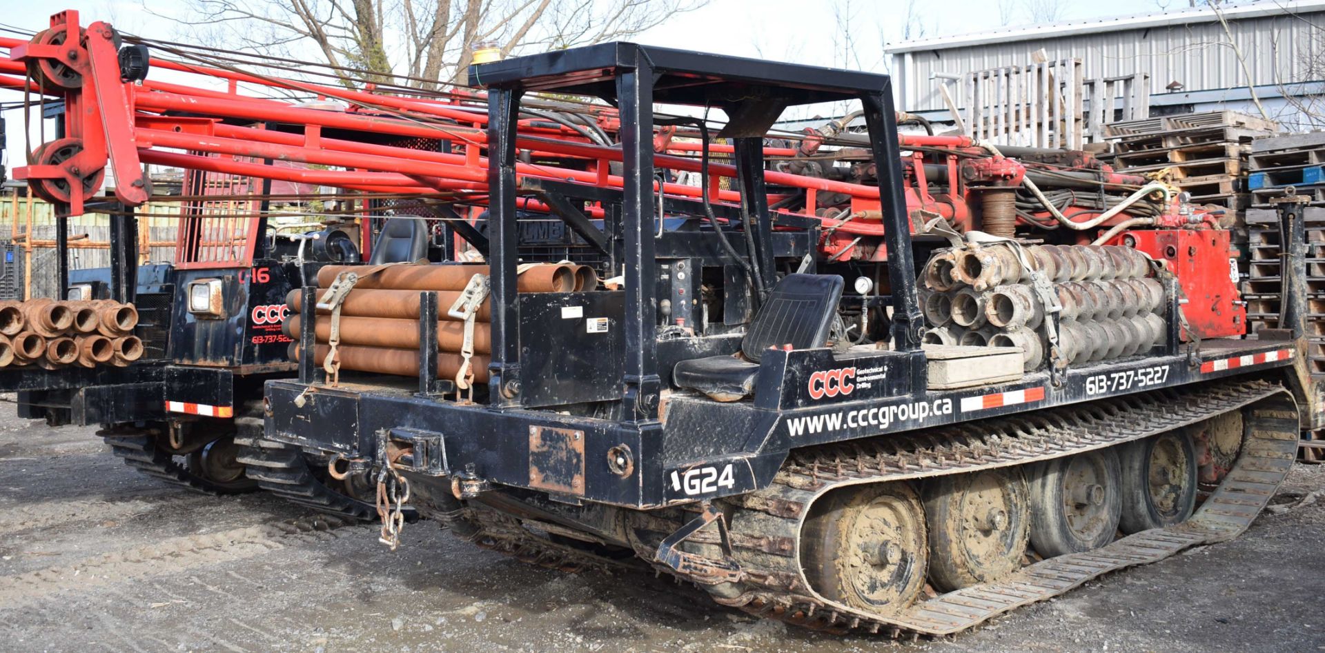 CENTRAL MINE EQUIPMENT MODEL CME 850 TRACK CARRIER MOUNTED DRILL RIG WITH OPEN OPERATOR STATION,