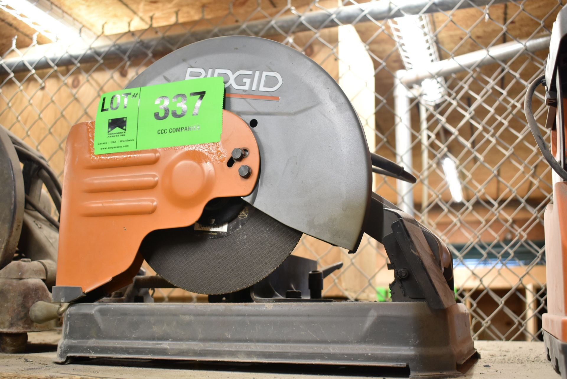 RIDGID ABRASIVE CHOP SAW, S/N N/A