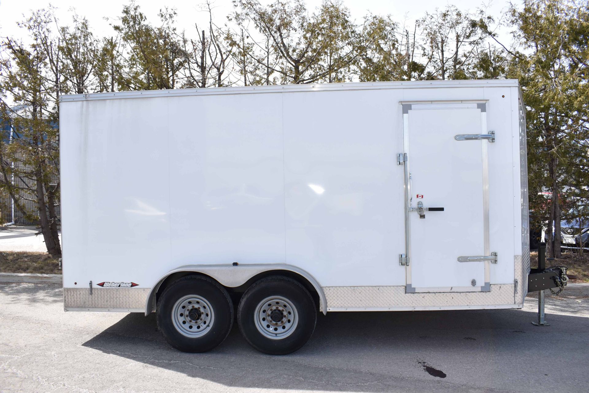 WEBERLANE (2020) W716CCTW TANDEM AXLE ENCLOSED UTILITY TRAILER WITH RAMPS, 15,652 LB GVWR, VIN: - Image 9 of 14