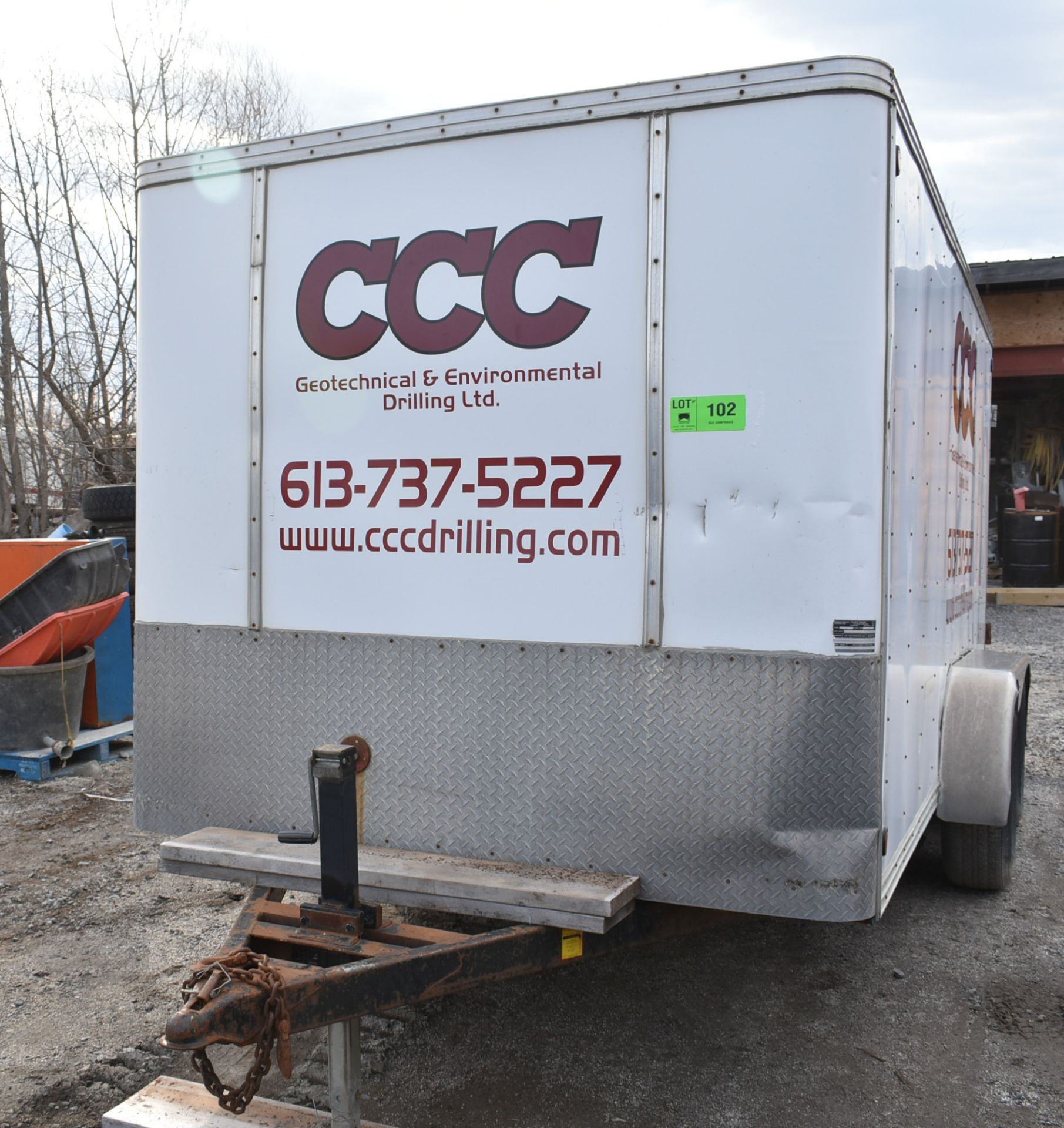 PULLRITE (2014) E-14 7' X 14' TANDEM AXLE ENCLOSED UTILITY TRAILER WITH 10,020 LB GVWR, VIN: