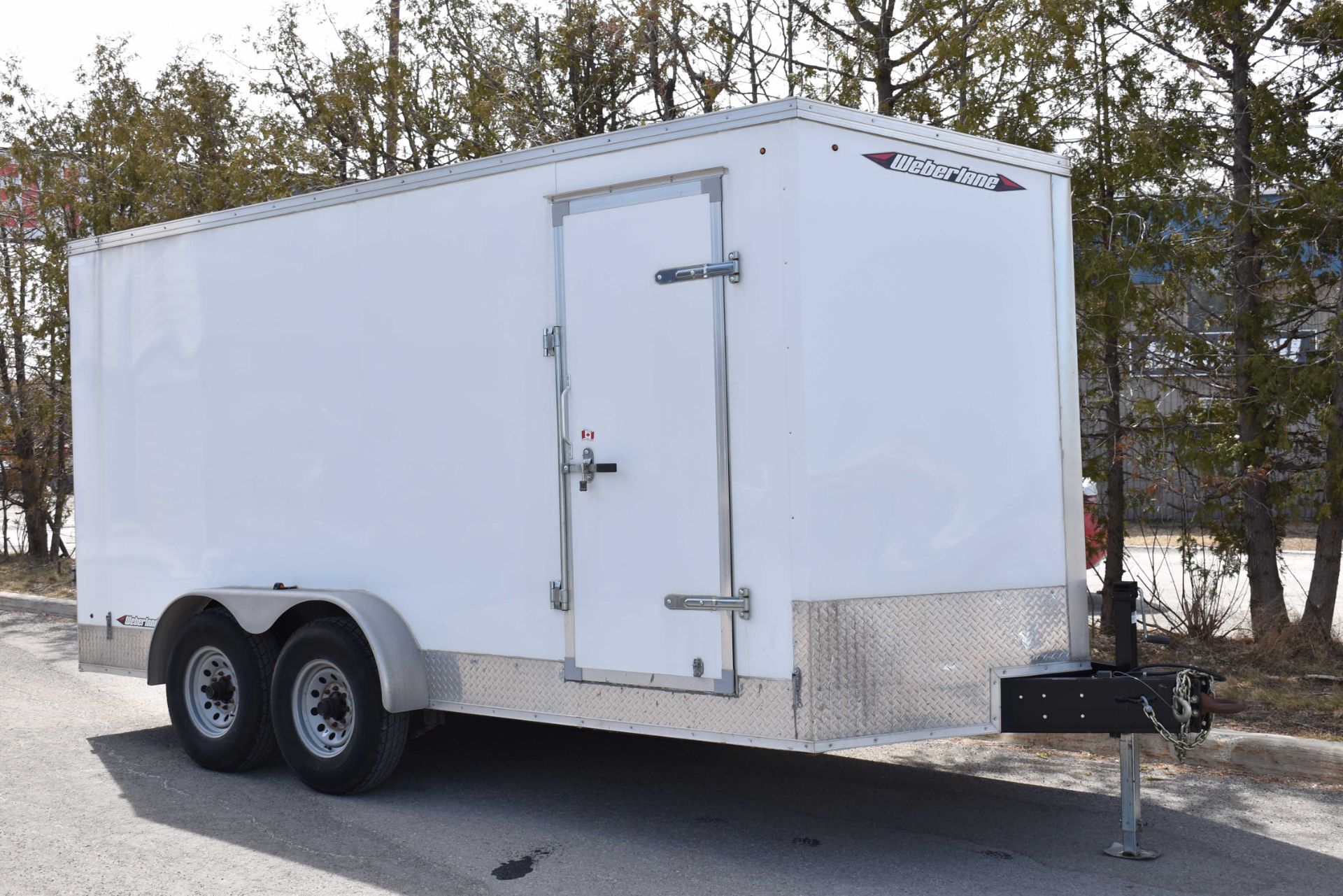 WEBERLANE (2020) W716CCTW TANDEM AXLE ENCLOSED UTILITY TRAILER WITH RAMPS, 15,652 LB GVWR, VIN: - Image 7 of 14