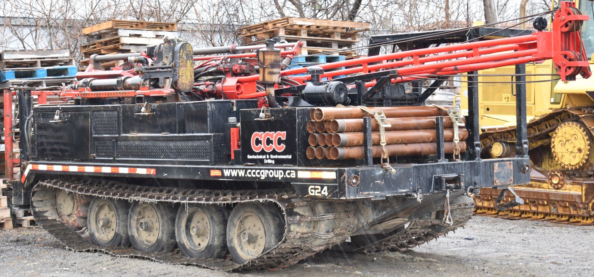 CENTRAL MINE EQUIPMENT MODEL CME 850 TRACK CARRIER MOUNTED DRILL RIG WITH OPEN OPERATOR STATION, - Image 2 of 15