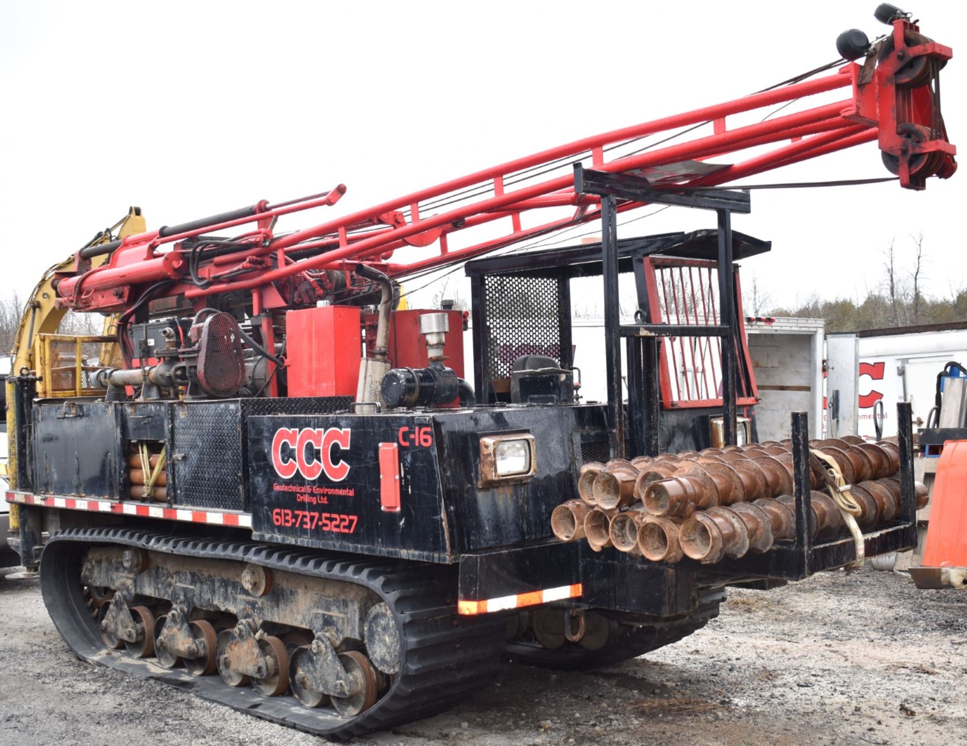 CENTRAL MINE EQUIPMENT MODEL CME 55 TRACK CARRIER MOUNTED DRILL RIG WITH OPEN OPERATOR STATION,