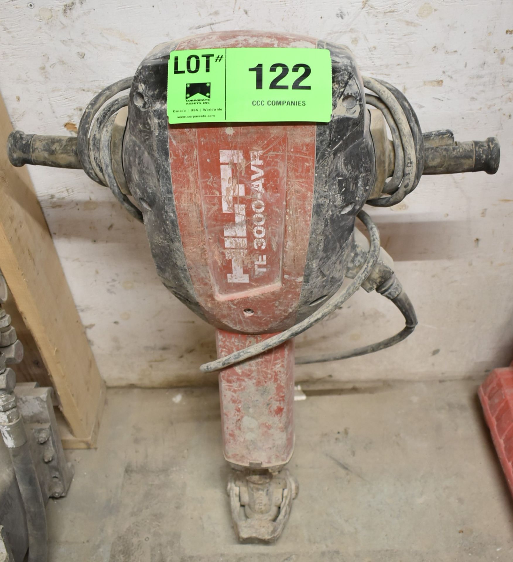 HILTI TE3000-AVR ELECTRIC JACK HAMMER, S/N N/A