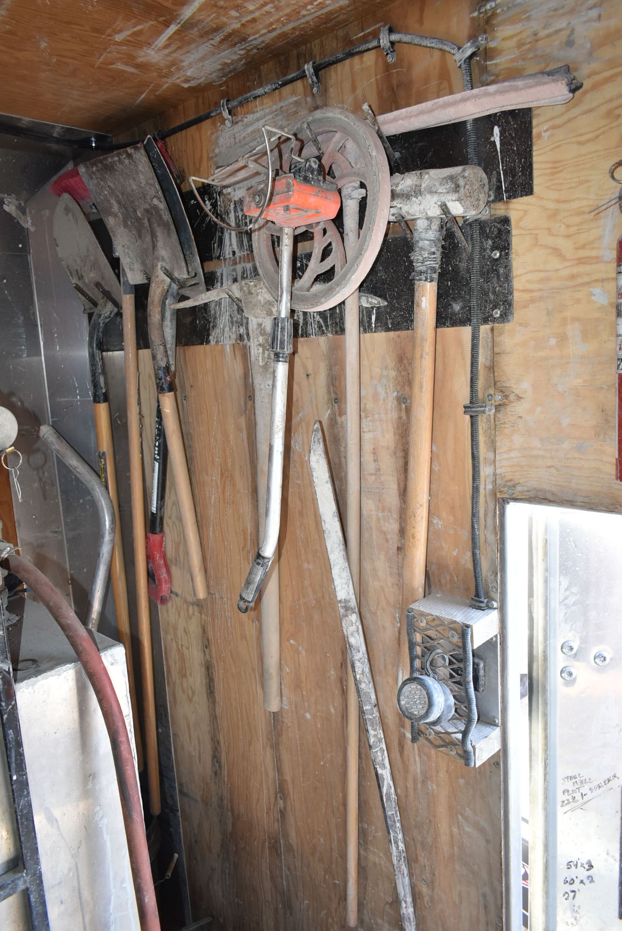 LOT/ REMAINING CONTENTS OF BOX CONSISTING OF HOSE, SUPPLIES, JERRY CANS & SHOVELS - Image 5 of 5