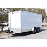 WEBERLANE (2020) W716CCTW TANDEM AXLE ENCLOSED UTILITY TRAILER WITH RAMPS, 15,652 LB GVWR, VIN: