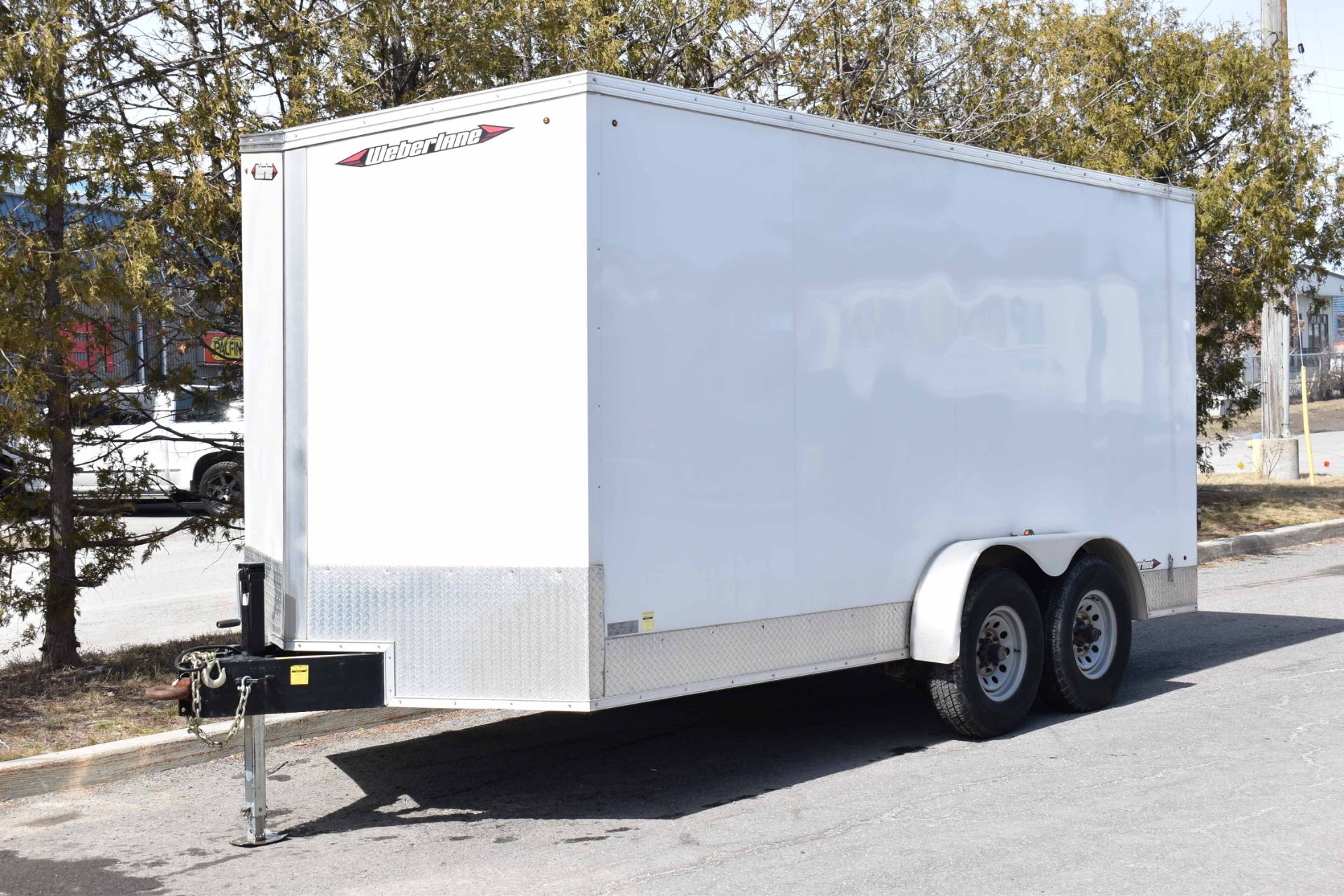 WEBERLANE (2020) W716CCTW TANDEM AXLE ENCLOSED UTILITY TRAILER WITH RAMPS, 15,652 LB GVWR, VIN:
