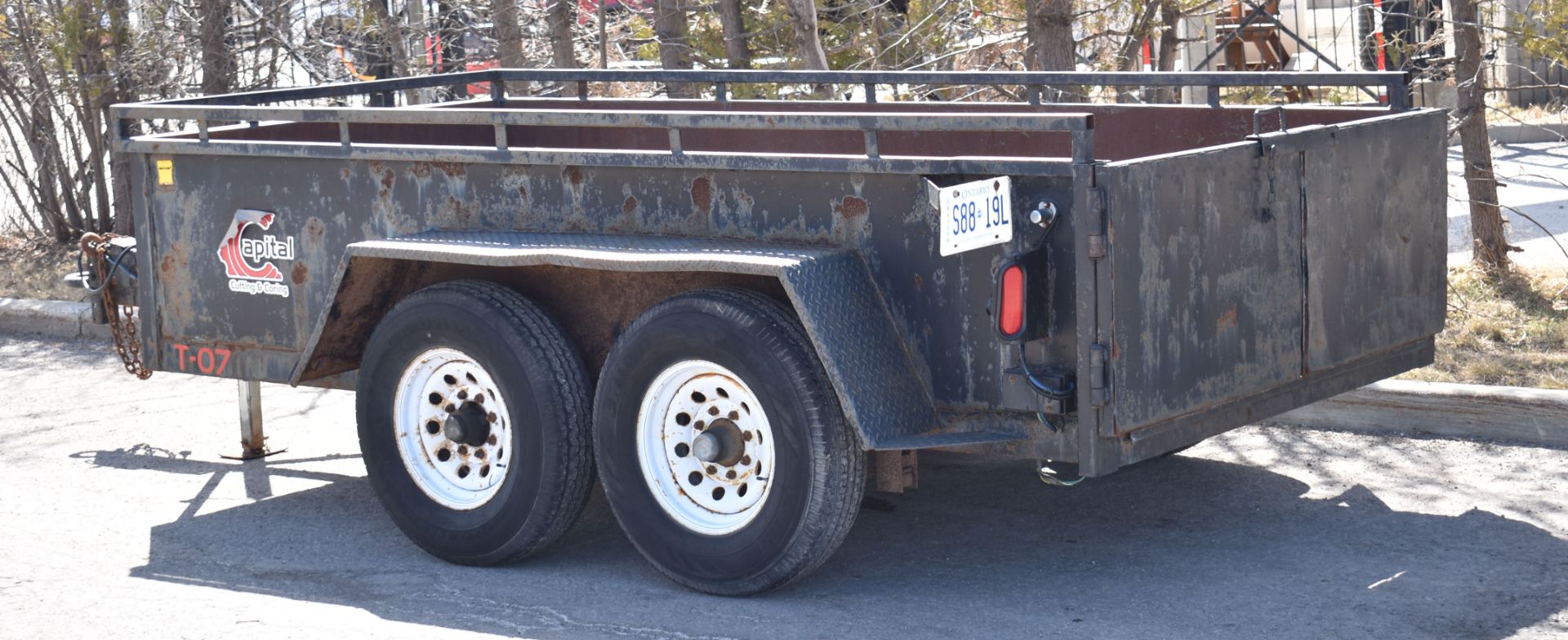 MFG UNKNOWN (2010) 8' TANDEM AXEL UTILITY TRAILER, VIN: 313466345 (UNIT T-07) - Image 3 of 16