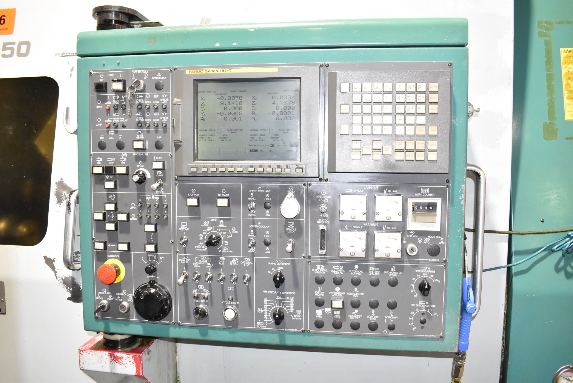 NAKAMURA-TOME WT-250 MULTI-AXIS OPPOSED SPINDLE AND TWIN TURRET CNC MULTI-TASKING CENTER WITH - Image 7 of 14