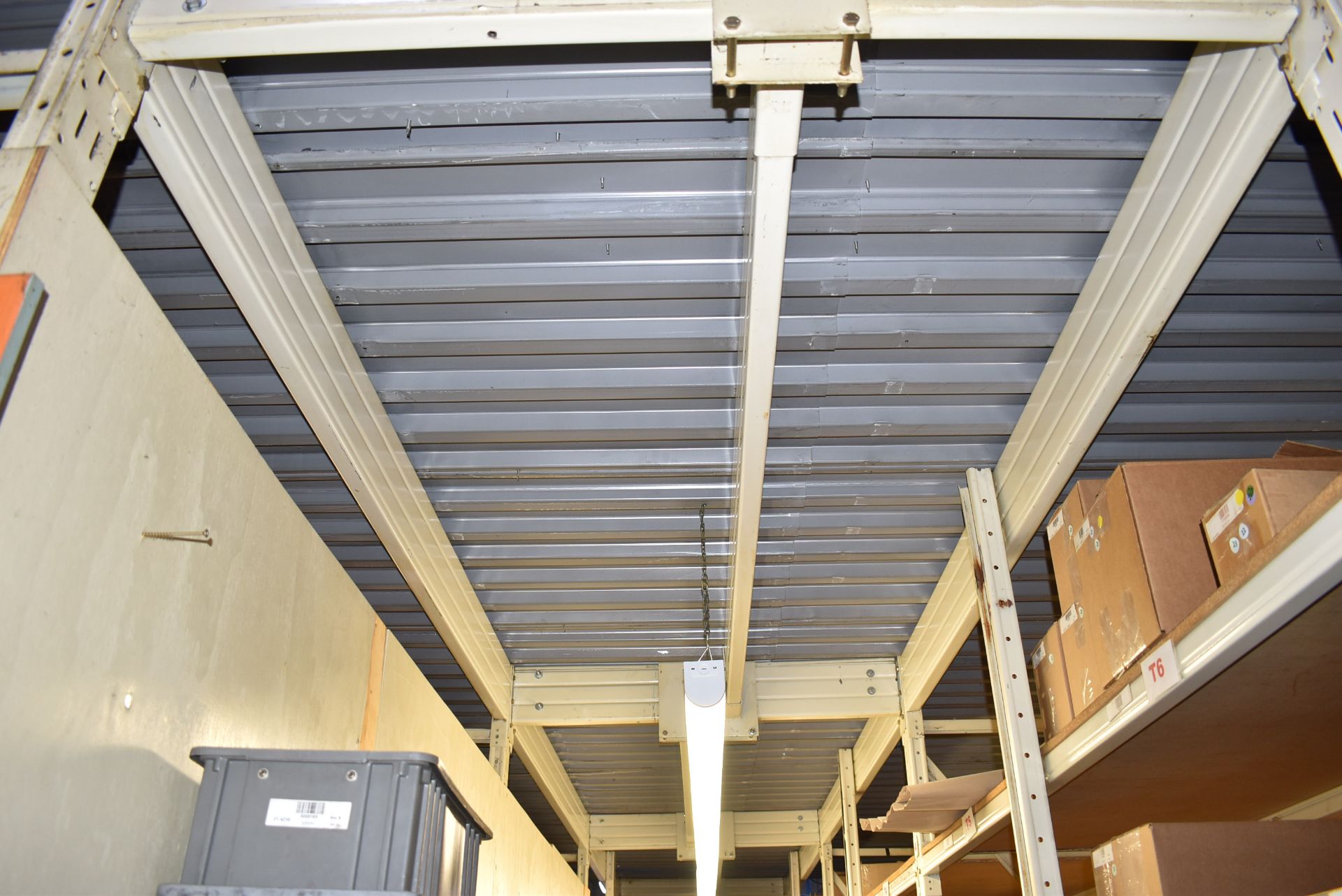 MFG UNKNOWN APPROX. 24' X 16' X 13'H ALL-BOLTED CONSTRUCTION MEZZANINE STRUCTURE, S/N N/A (CI) [ - Image 3 of 4