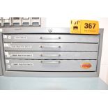 LOT/ DRILL STORAGE CABINET WITH DRILLS