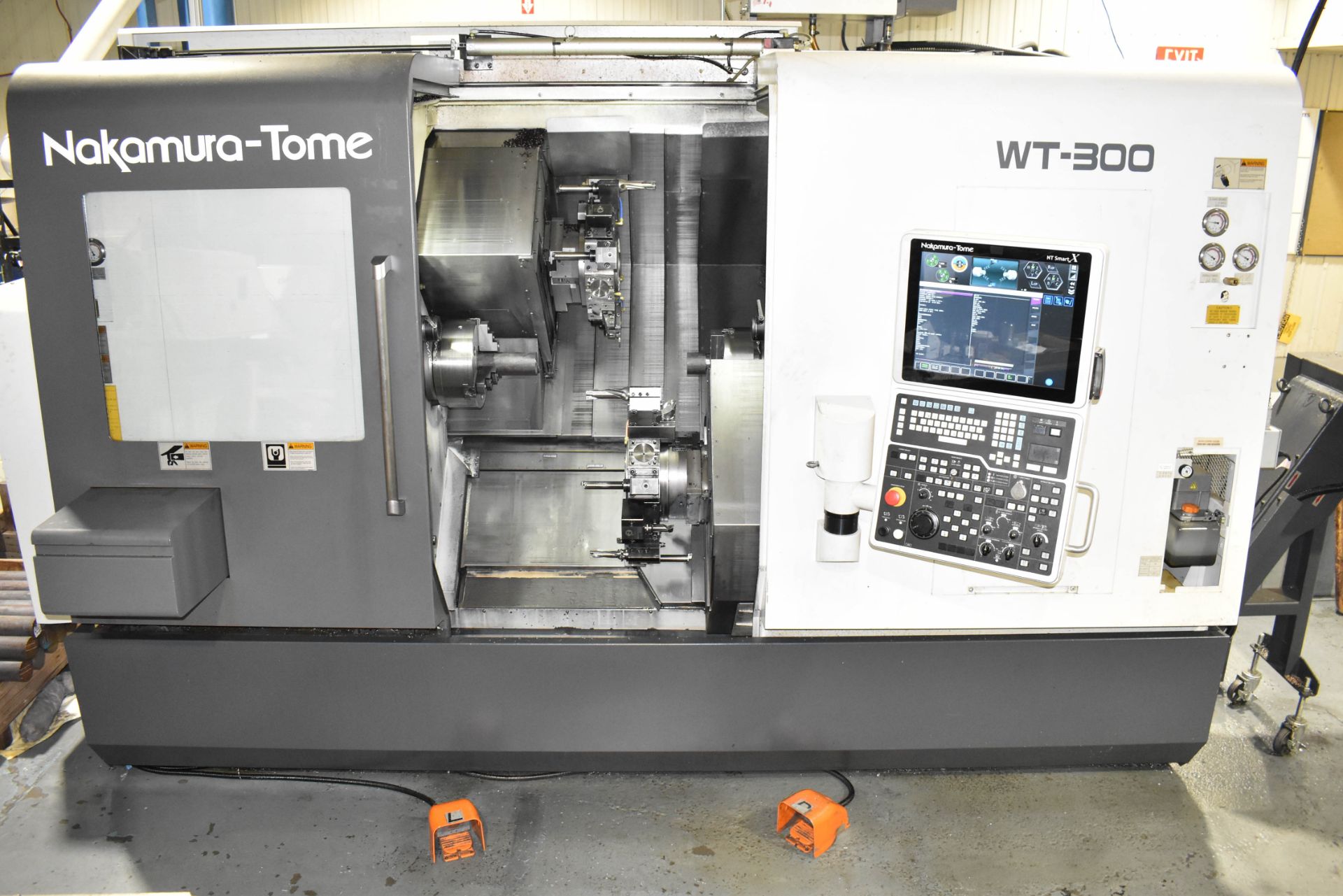 NAKAMURA-TOME (2018) WT-300 MMYS BIG BORE 7-AXIS OPPOSED SPINDLE AND TWIN TURRET CNC MULTI-TASKING