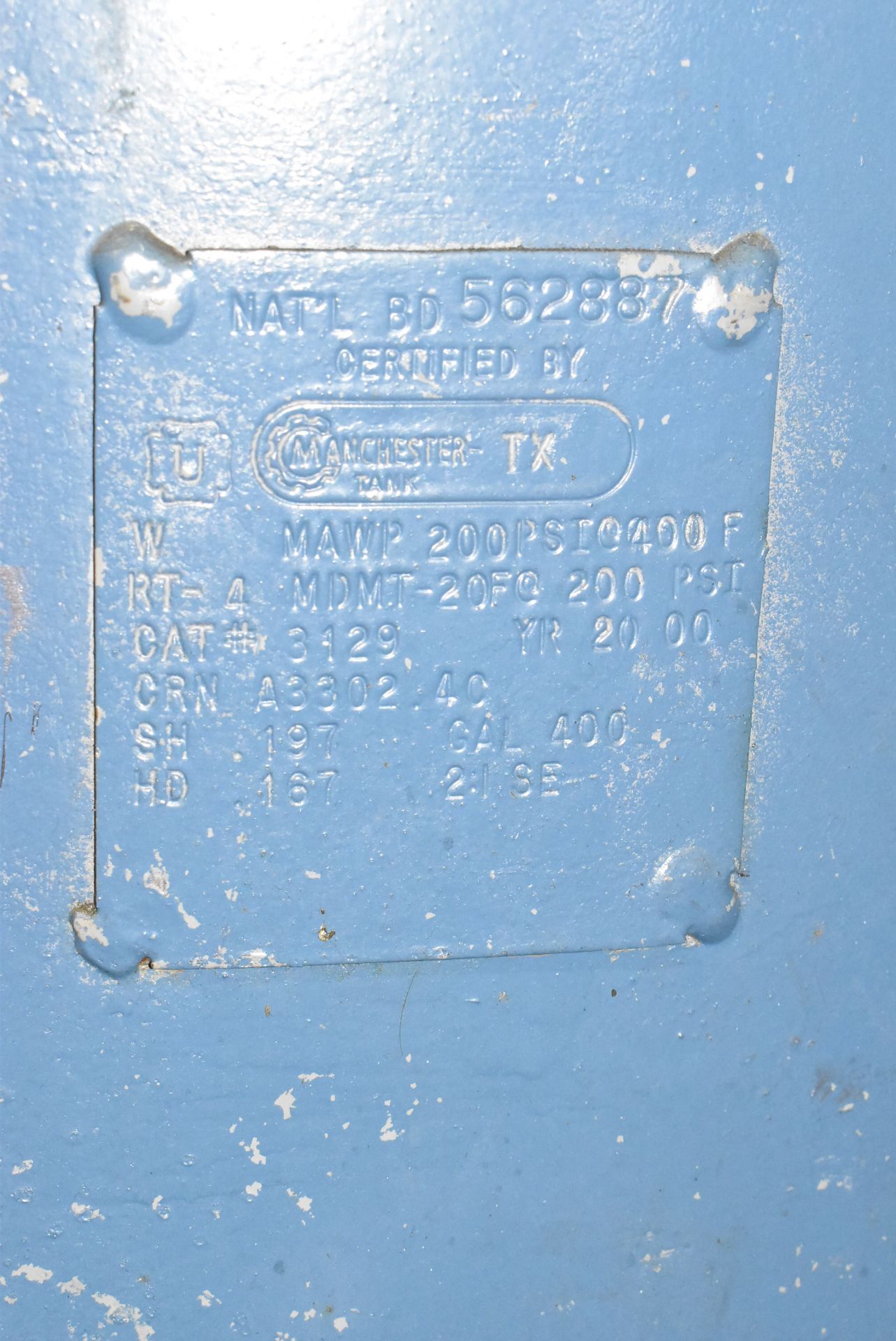 AIR RECEIVER TANK, S/N N/A (CI) [RIGGING FEE FOR LOT #246 - $125 USD PLUS APPLICABLE TAXES] - Image 2 of 2