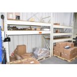 LOT/ (2) SECTIONS OF ADJUSTABLE PALLET RACKING (NO CONTENTS - DELAYED DELIVERY)