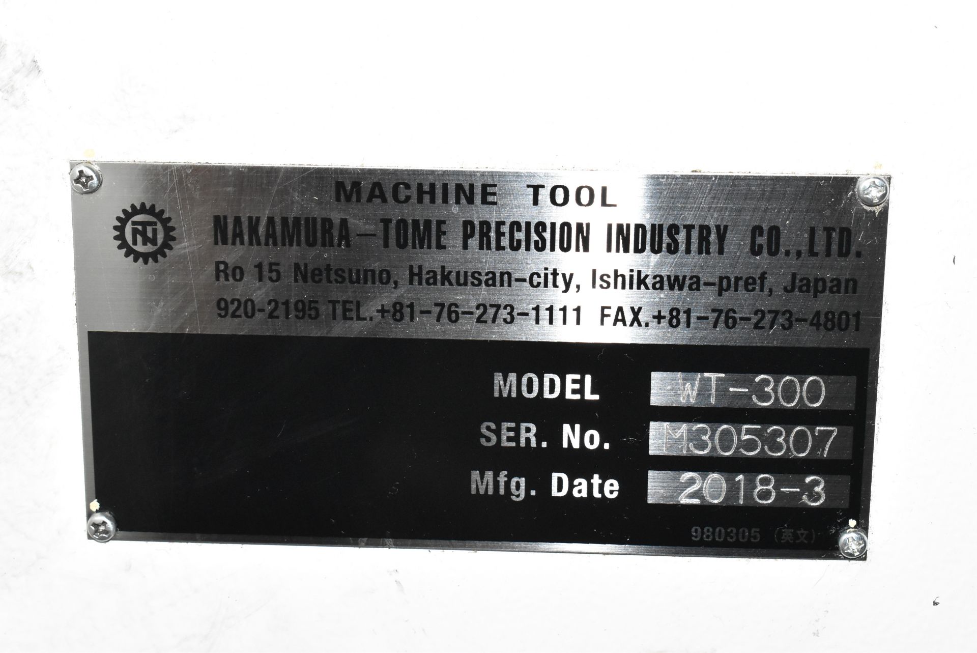 NAKAMURA-TOME (2018) WT-300 MMYS BIG BORE 7-AXIS OPPOSED SPINDLE AND TWIN TURRET CNC MULTI-TASKING - Image 14 of 14