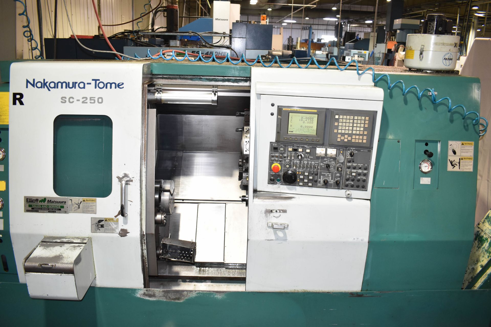 NAKAMURA-TOME SC-250 OPPOSED SPINDLE CNC TURNING AND LIVE MILLING CENTER WITH FANUC SERIES 18I-T CNC - Image 2 of 14