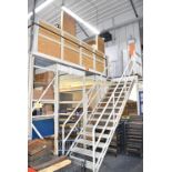 MFG UNKNOWN APPROX. 24' X 16' X 13'H ALL-BOLTED CONSTRUCTION MEZZANINE STRUCTURE, S/N N/A (CI)