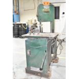VERTICUT 114-A VERTICAL BANDSAW WITH 18.5" X 30.25" TABLE, 3/4 HP MOTOR, 115V/1PH/60HZ, S/N 1556 (