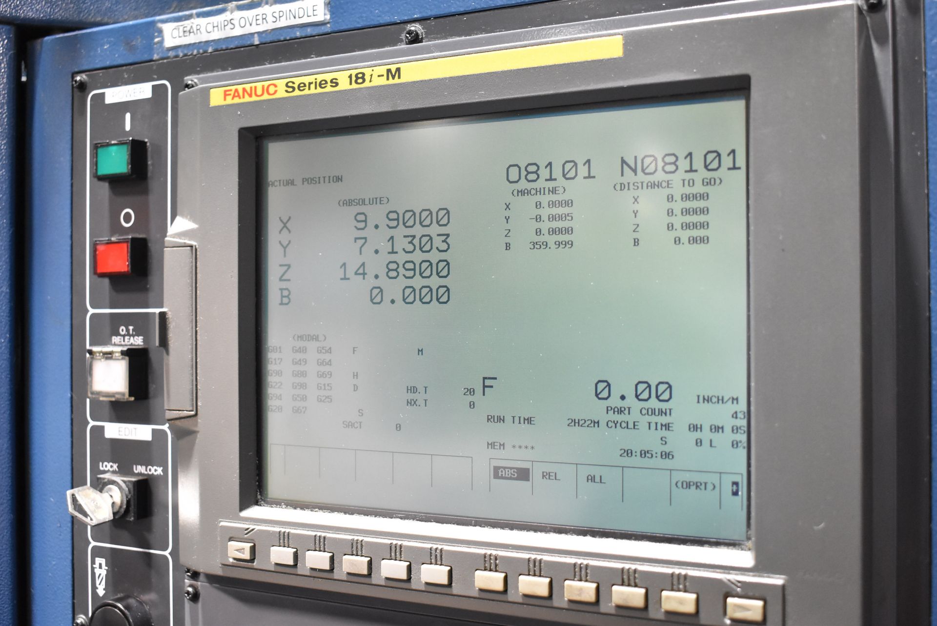 MATSUURA (2000) ES 450 H2 TWIN-PALLET HIGH-SPEED CNC HORIZONTAL MACHINING CENTER WITH FANUC SERIES - Bild 6 aus 13