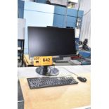 LOT/ SHOP TABLE WITH LENOVO THINKCENTRE COMPUTER