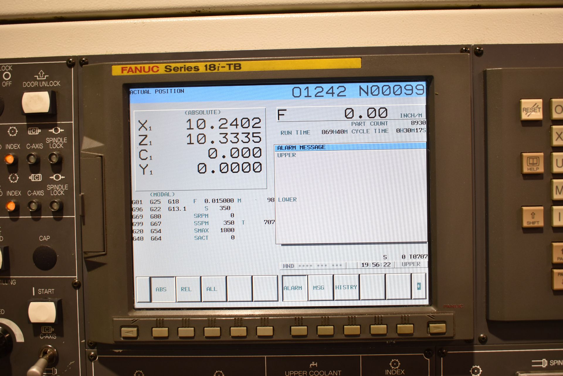 NAKAMURA-TOME (2006) WT-250 MMYS MULTI-AXIS OPPOSED SPINDLE AND TWIN TURRET CNC MULTI-TASKING CENTER - Image 9 of 9