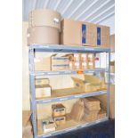 LOT/ SHELF WITH PACKAGING SUPPLIES