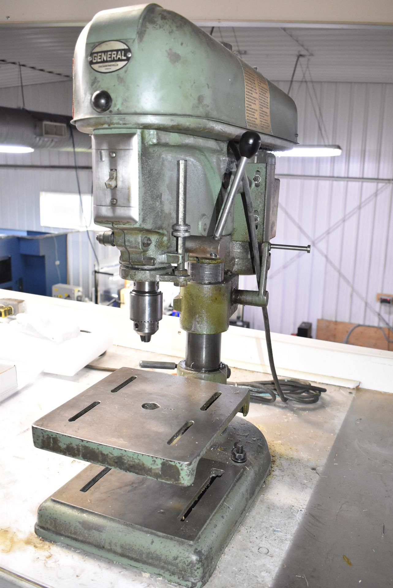 GENERAL 340 DRILL PRESS WITH 10" X 11" TABLE, _ HP MOTOR, 115V/1PH/60HZ, S/N G8230 [RIGGING FEE - Image 3 of 5