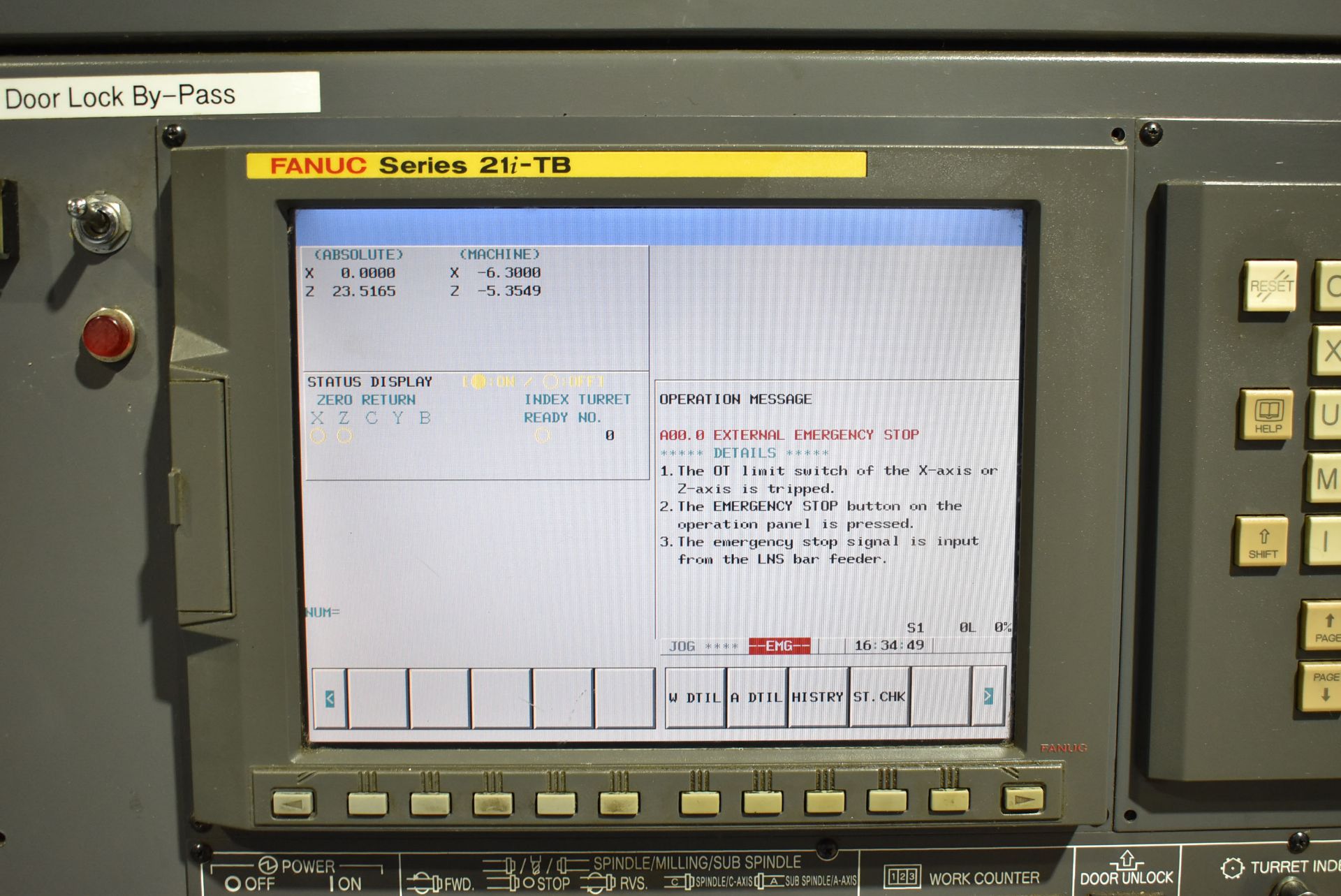 NAKAMURA-TOME (2009) SC-450 CNC TURNING CENTER WITH FANUC SERIES 21I-TB CNC CONTROL, 31.88" SWING - Image 7 of 13