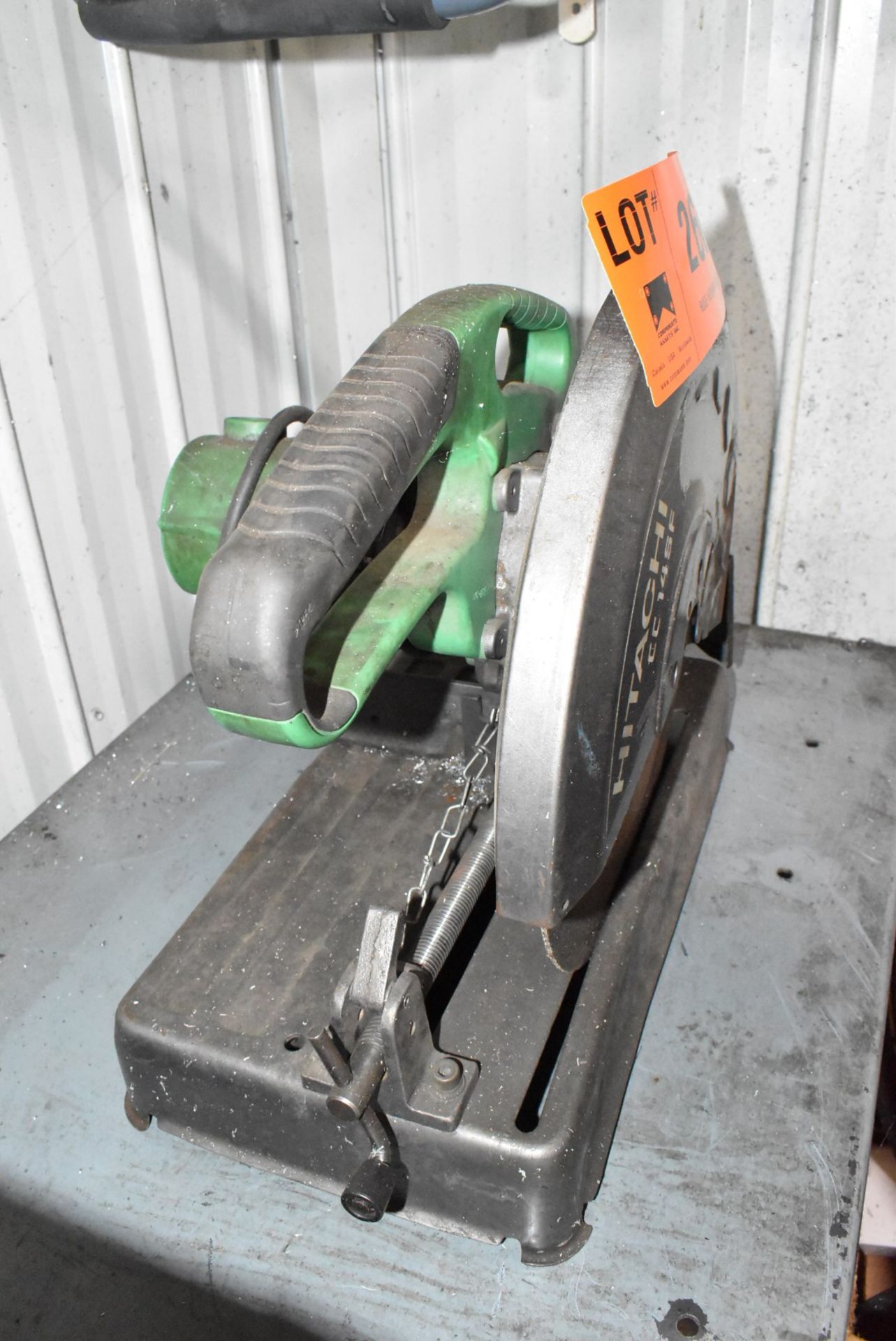 HITACHI CC 14SF 14" ABRASIVE CUT-OFF SAW, 120V/1PH/60HZ, S/N C400772 - Image 2 of 3