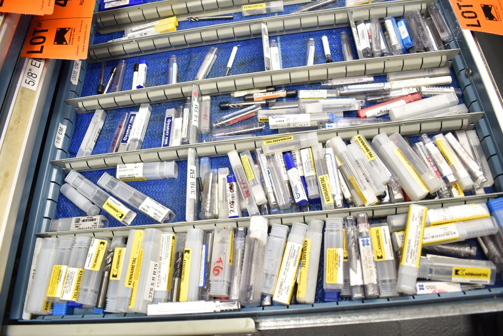 LOT/ CONTENTS OF DRAWER CONSISTING OF DRILLS, TAPS & END MILLS - Image 2 of 3