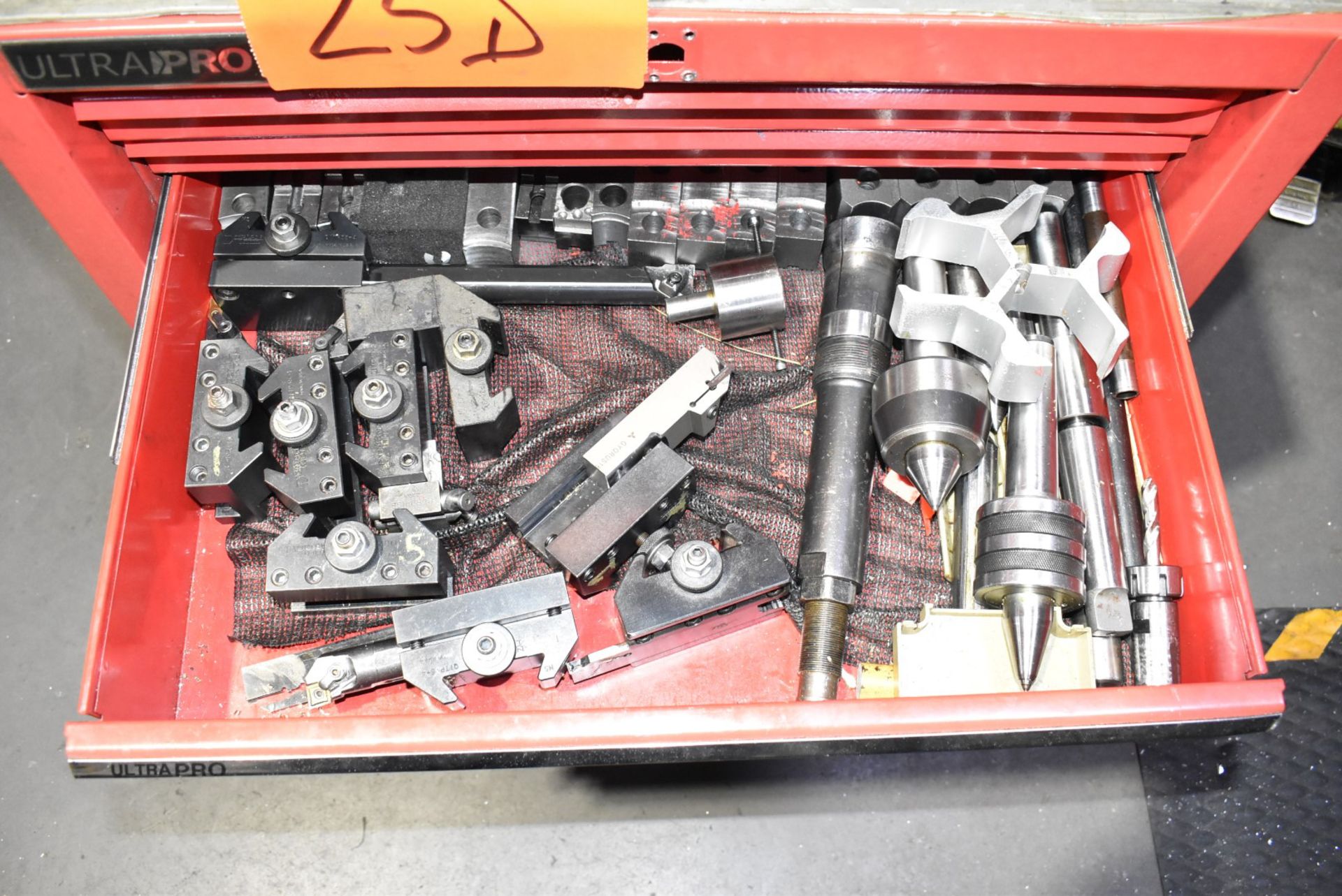 LOT/ ULTRA PRO ROLLING TOOLBOX WITH LATHE TOOLING, CHUCK JAWS & ACCESSORIES - Image 3 of 7