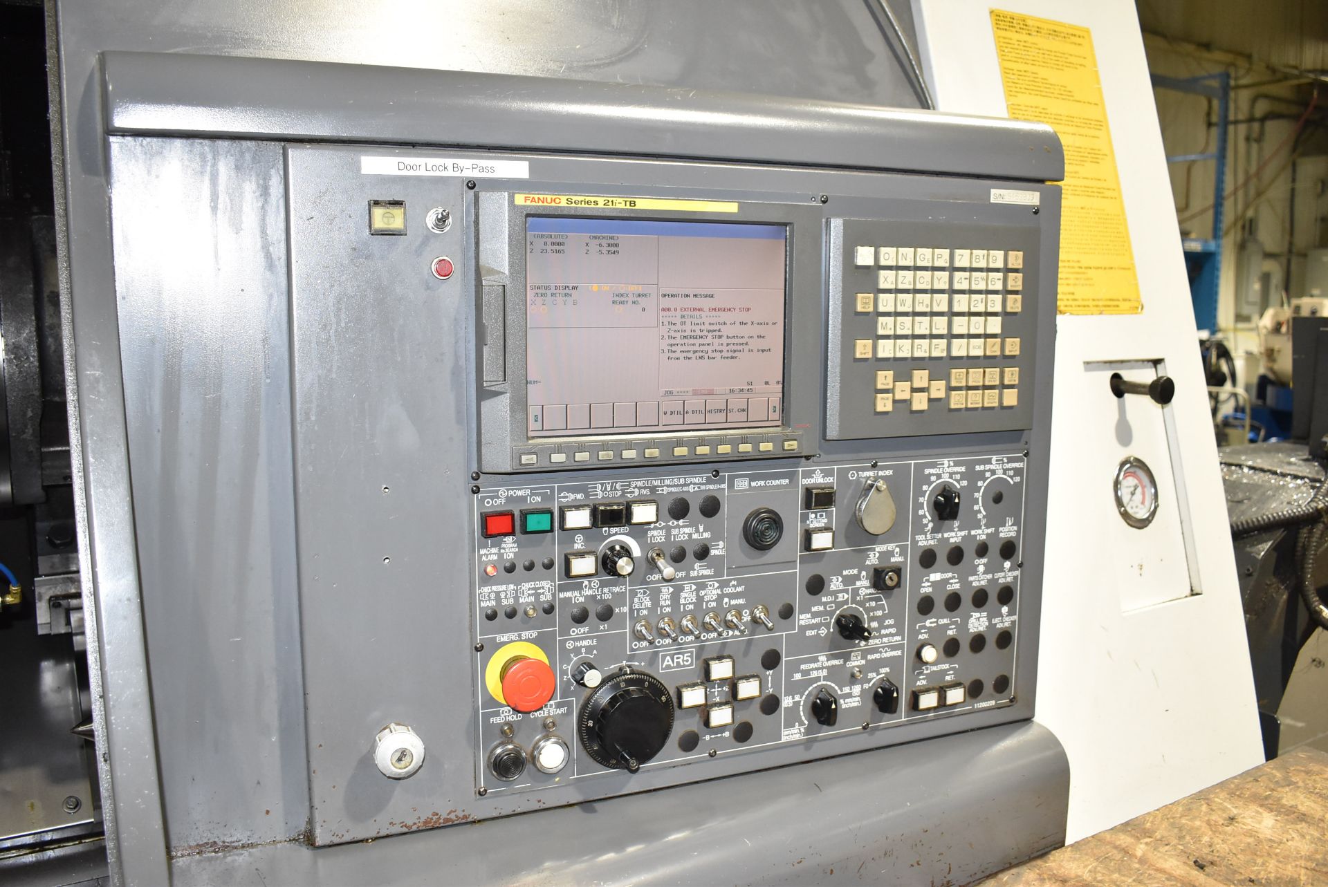 NAKAMURA-TOME (2009) SC-450 CNC TURNING CENTER WITH FANUC SERIES 21I-TB CNC CONTROL, 31.88" SWING - Image 6 of 13