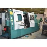 NAKAMURA-TOME SC-250 OPPOSED SPINDLE CNC TURNING CENTER WITH FANUC SERIES 18I-T CNC CONTROL, 9" MAIN