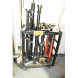 LOT/ CART WITH BAR FEED TUBES