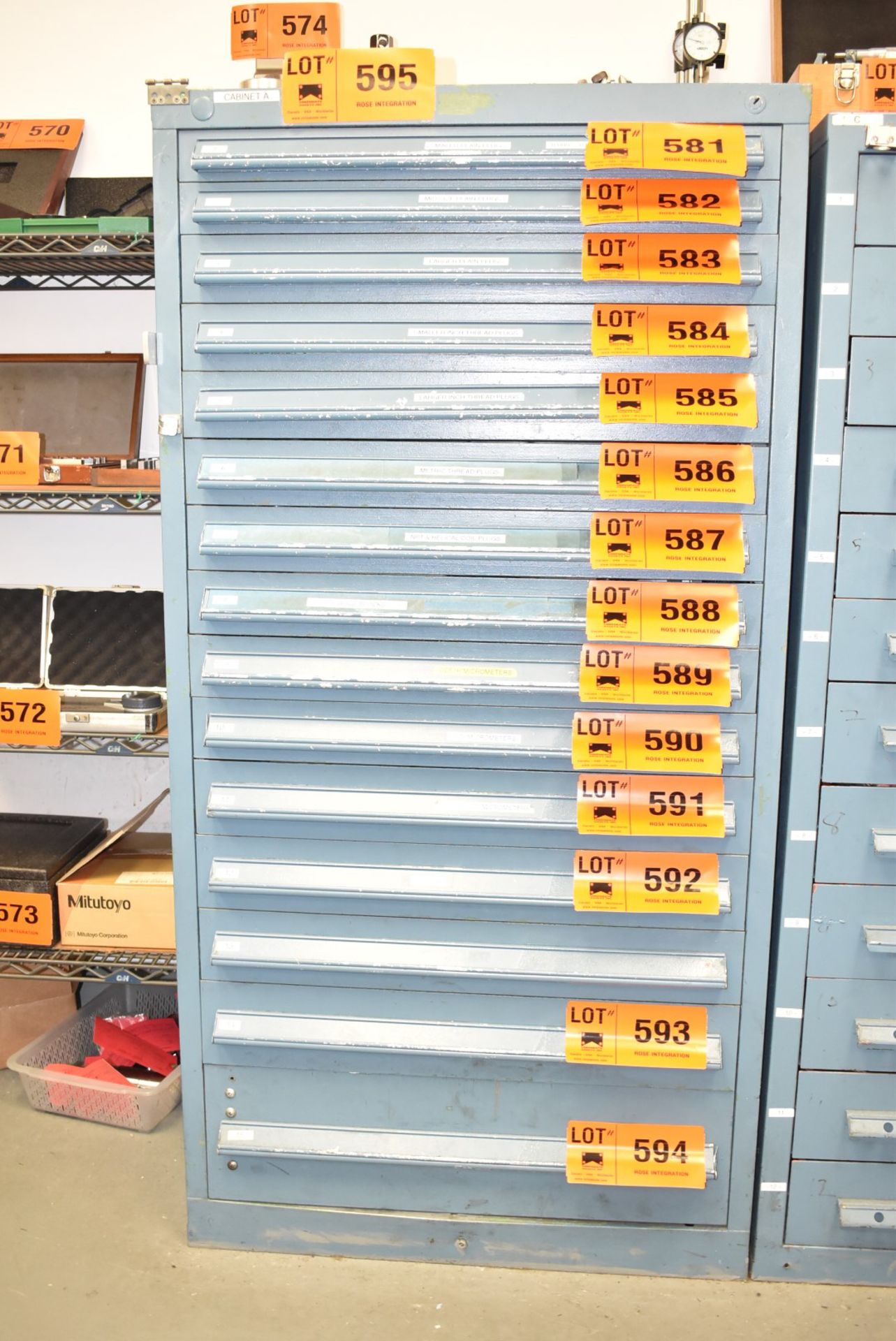 15-DRAWER TOOL CABINET, S/N N/A (NO CONTENTS - DELAYED DELIVERY)