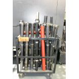 LOT/ CART WITH BAR FEEDER TUBES